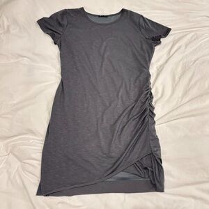 Lightweight Gray Ruched Dress